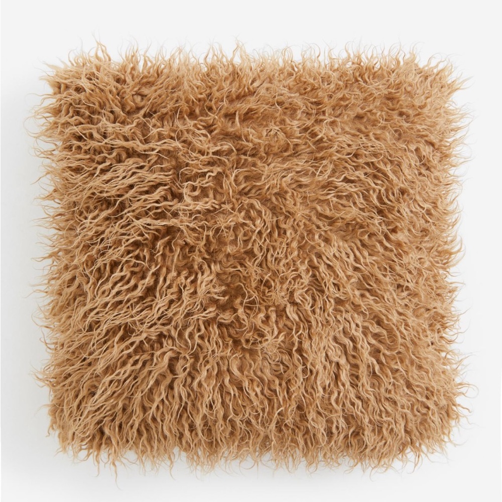 H&M Fluffy Tan Accent Pillow